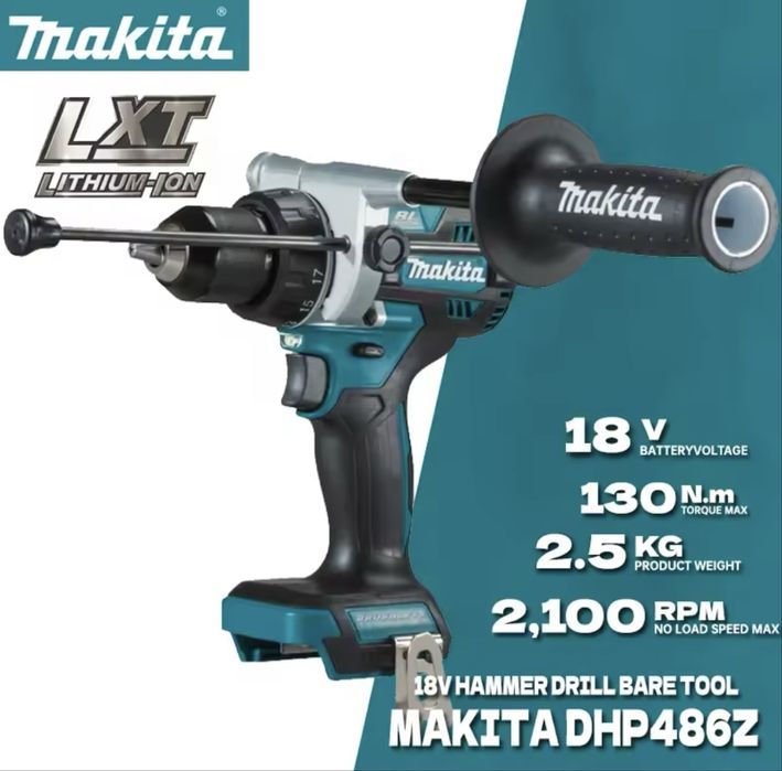 Makita DHP486Z потужний ударний дриль-шуруповерт, оригінал