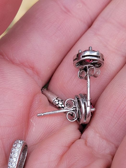 Комплект серебро ажурный