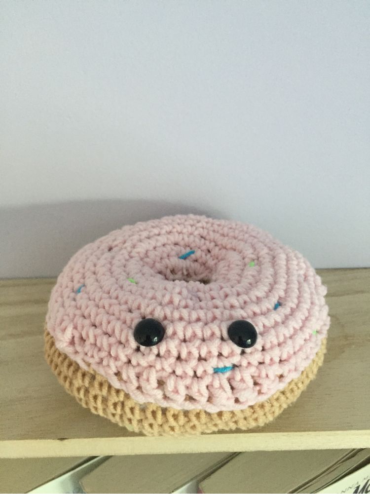 Nowy pączek donut pluszak maskotka amigurumi handmade