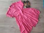 NOWA sukienka More More NEON PINK  wiskoza M/L klapki Buffalo r. 38