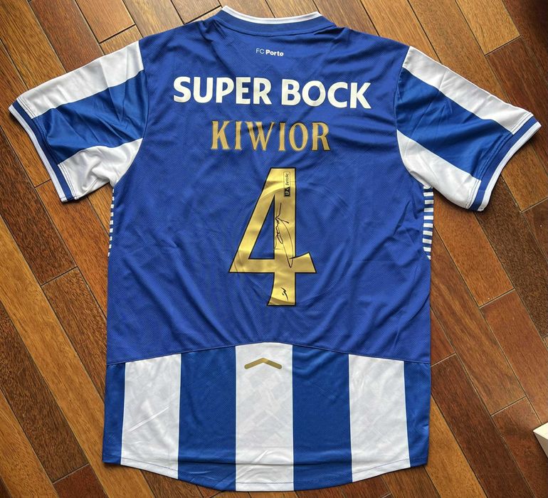 Jakub Kiwior Arsenal FC Porto koszulka z autografem + certyfikat aut.