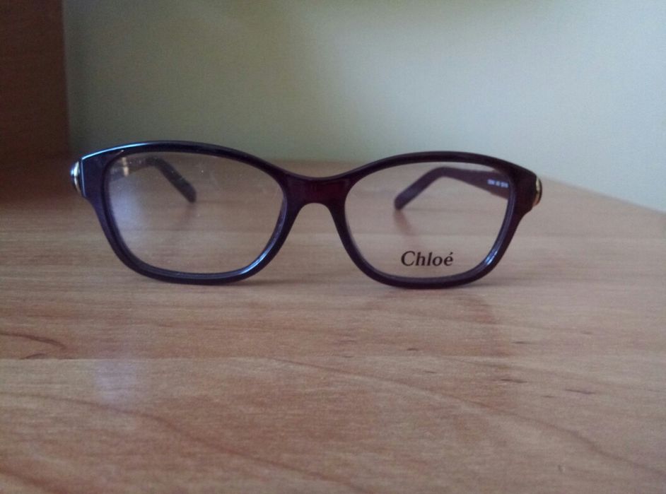 CHLOE NOWE oryginalne damskie oprawki okulary korekcyjne brąz bordo