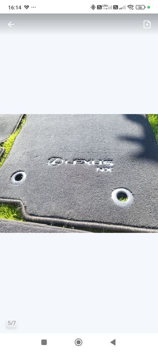 Dywaniki Welurowe Lexus NX300 H  komplet