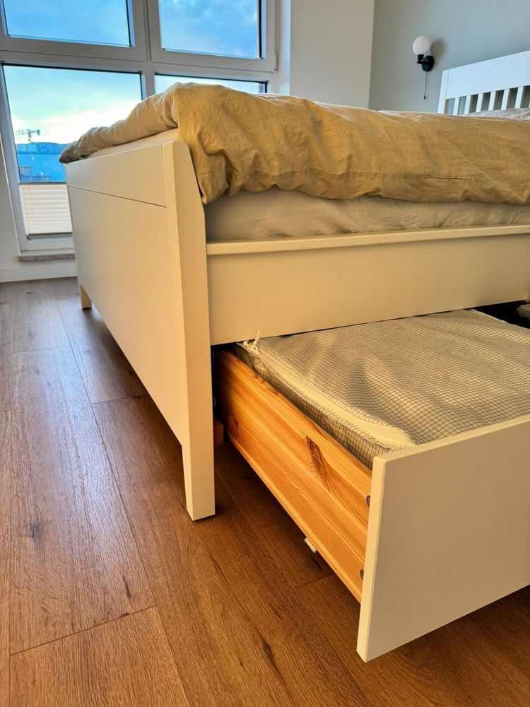 IDANAS - Rama łóżka z szufladami/ łóżko Ikea 160x200cm