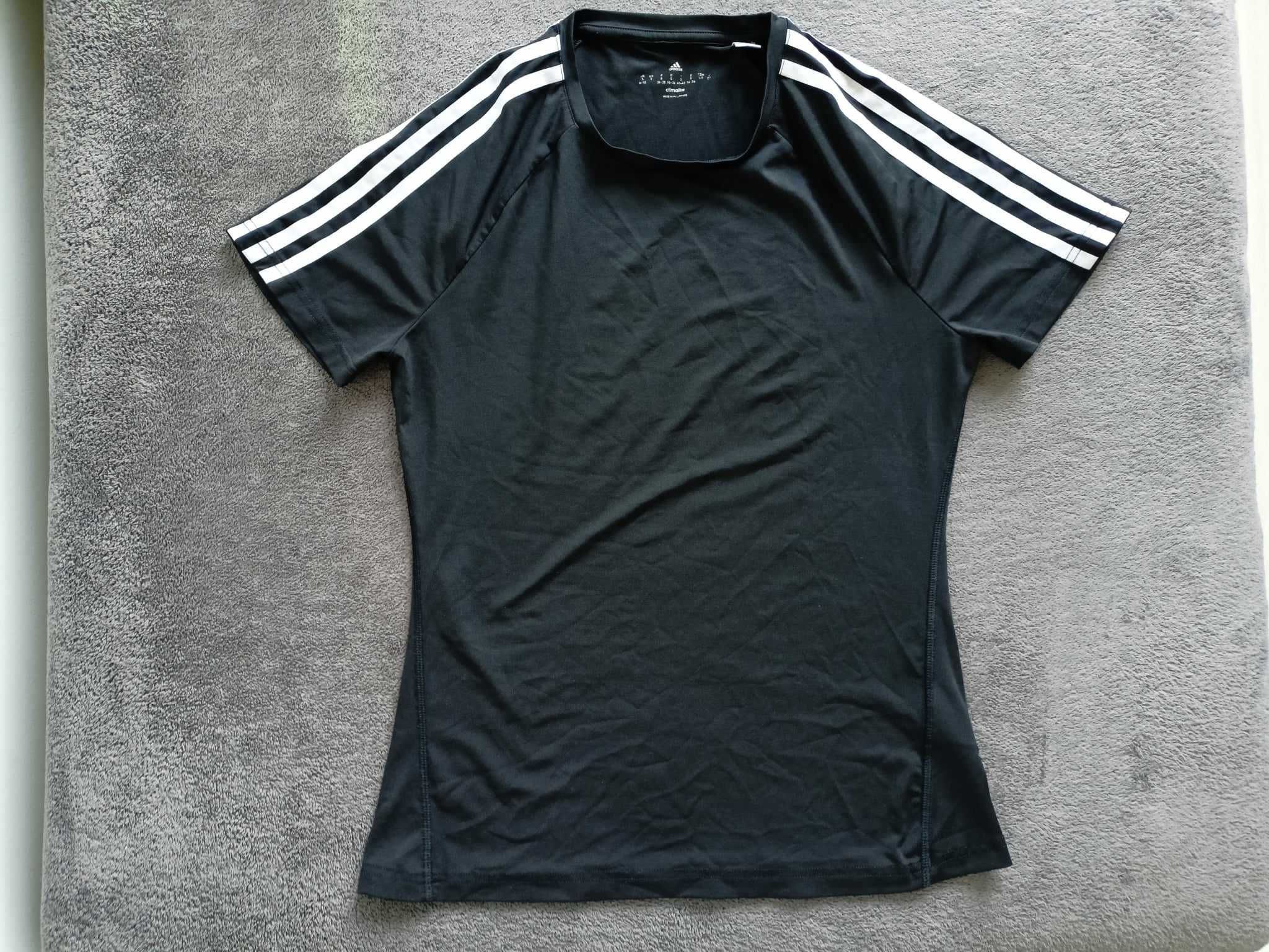 Damski t-shirt/koszulka treningowa Adidas Climalite, czarna, rozmiar S