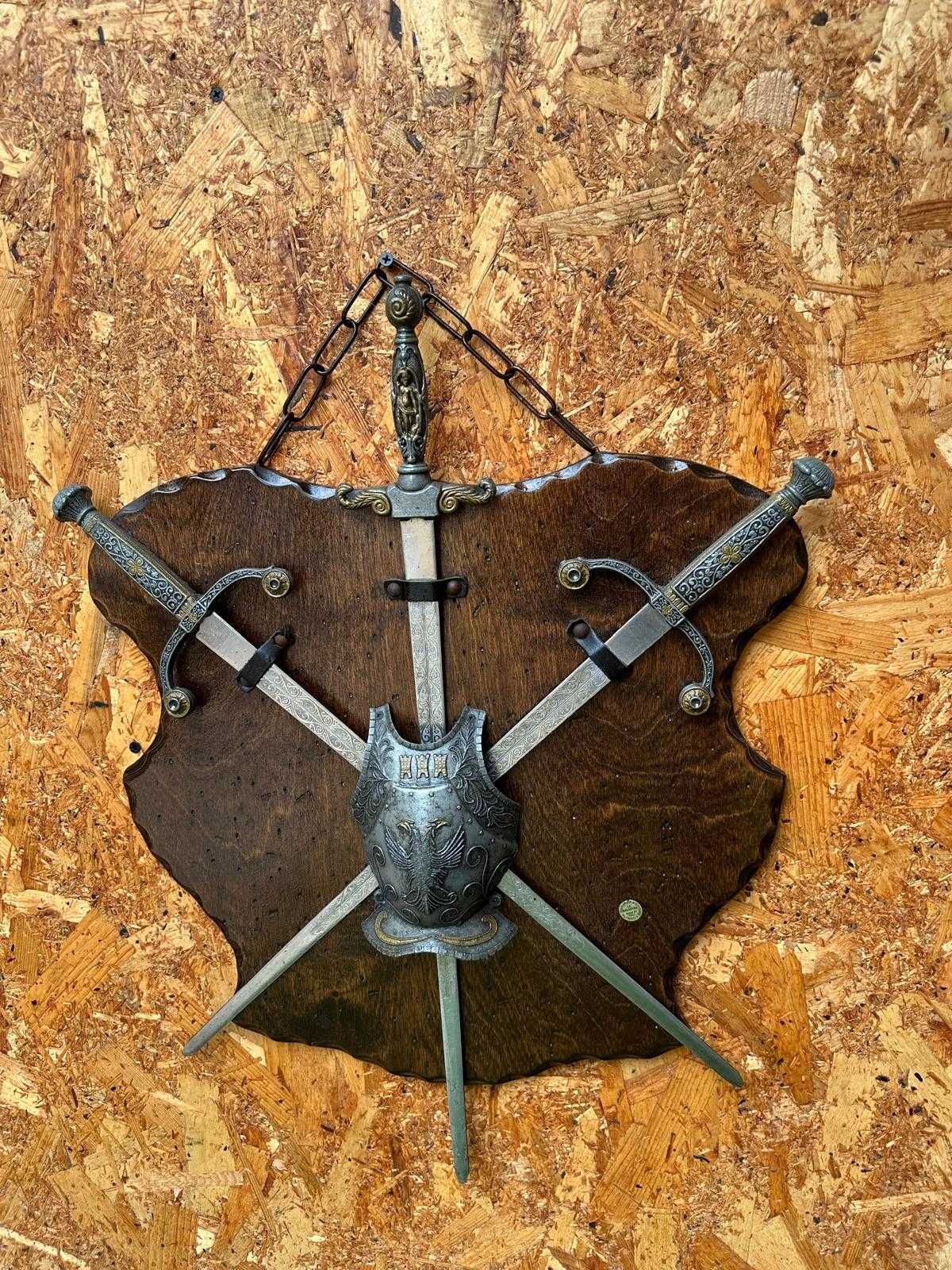 Brasão medieval decorativo, 60X48 cm