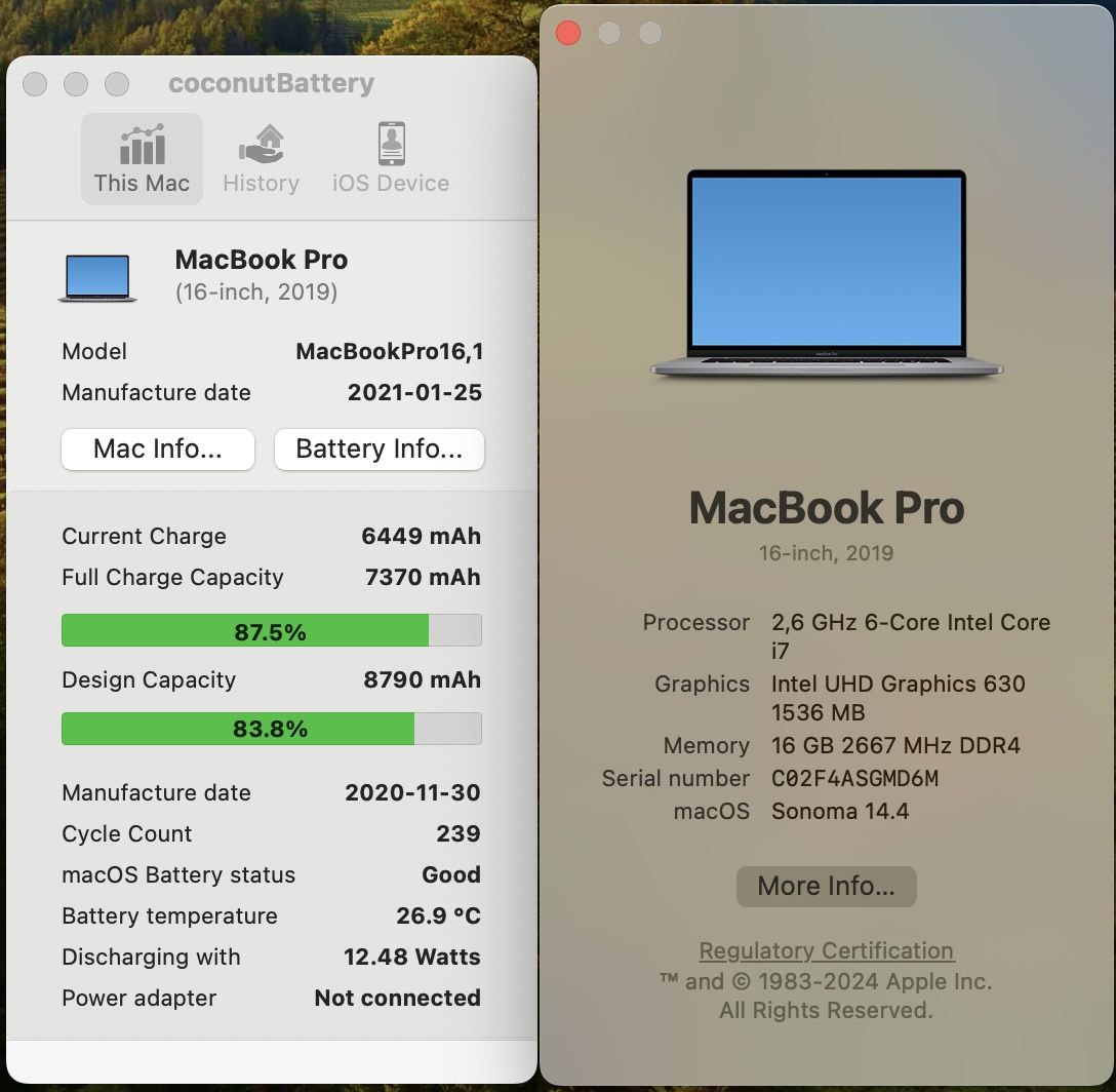 Macbook Pro 16 A2141 (2019, i7, 16/512)