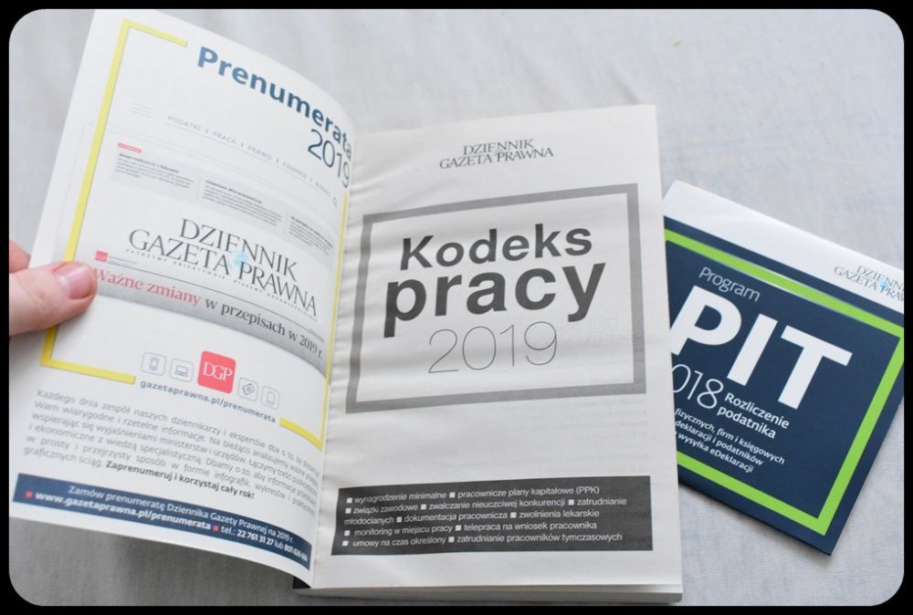 Kodeks pracy 2019 x2 oraz Czas pracy + płyta