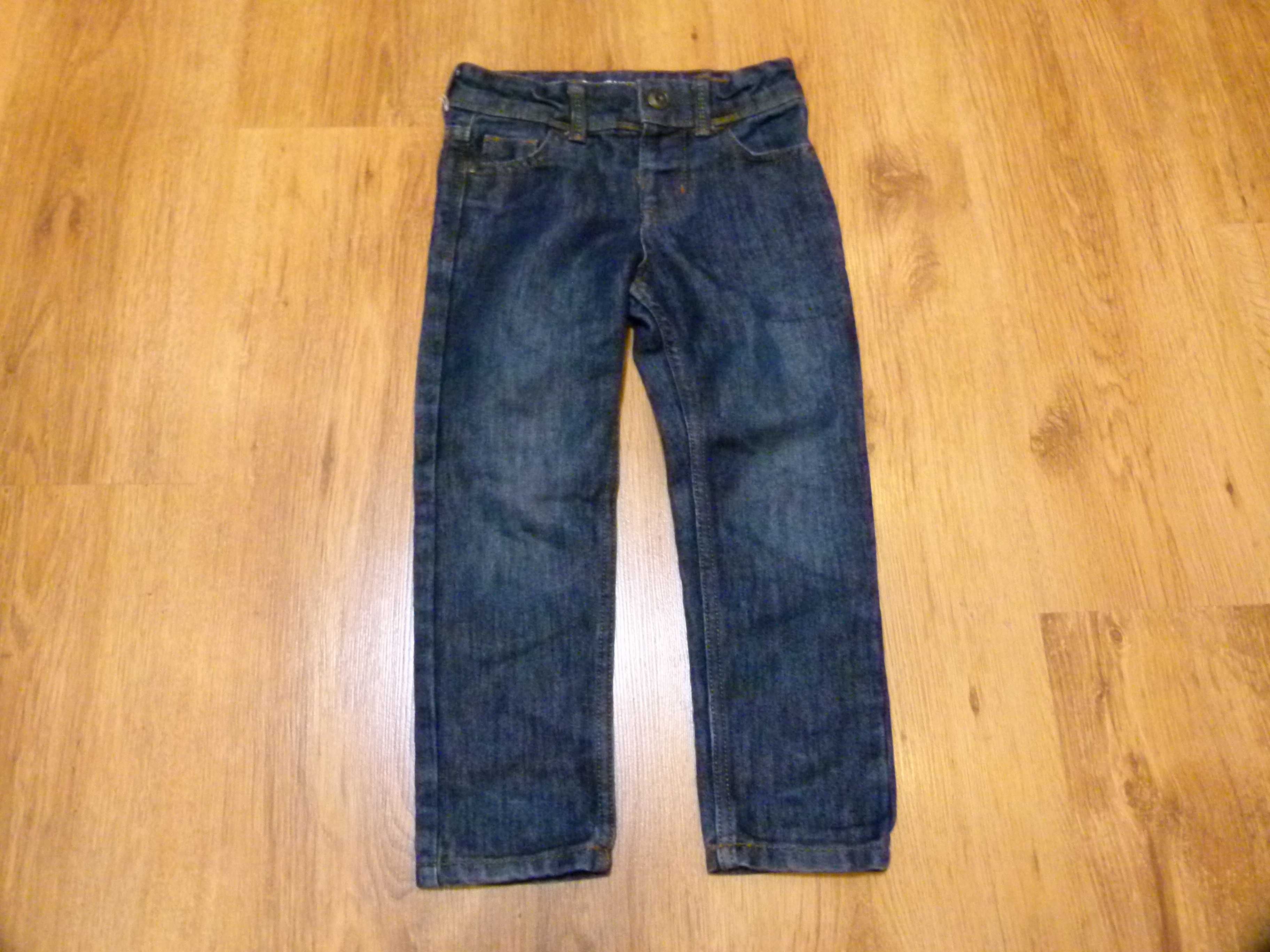 rozm 110 Primark spodnie jeans granatowe chłopięce