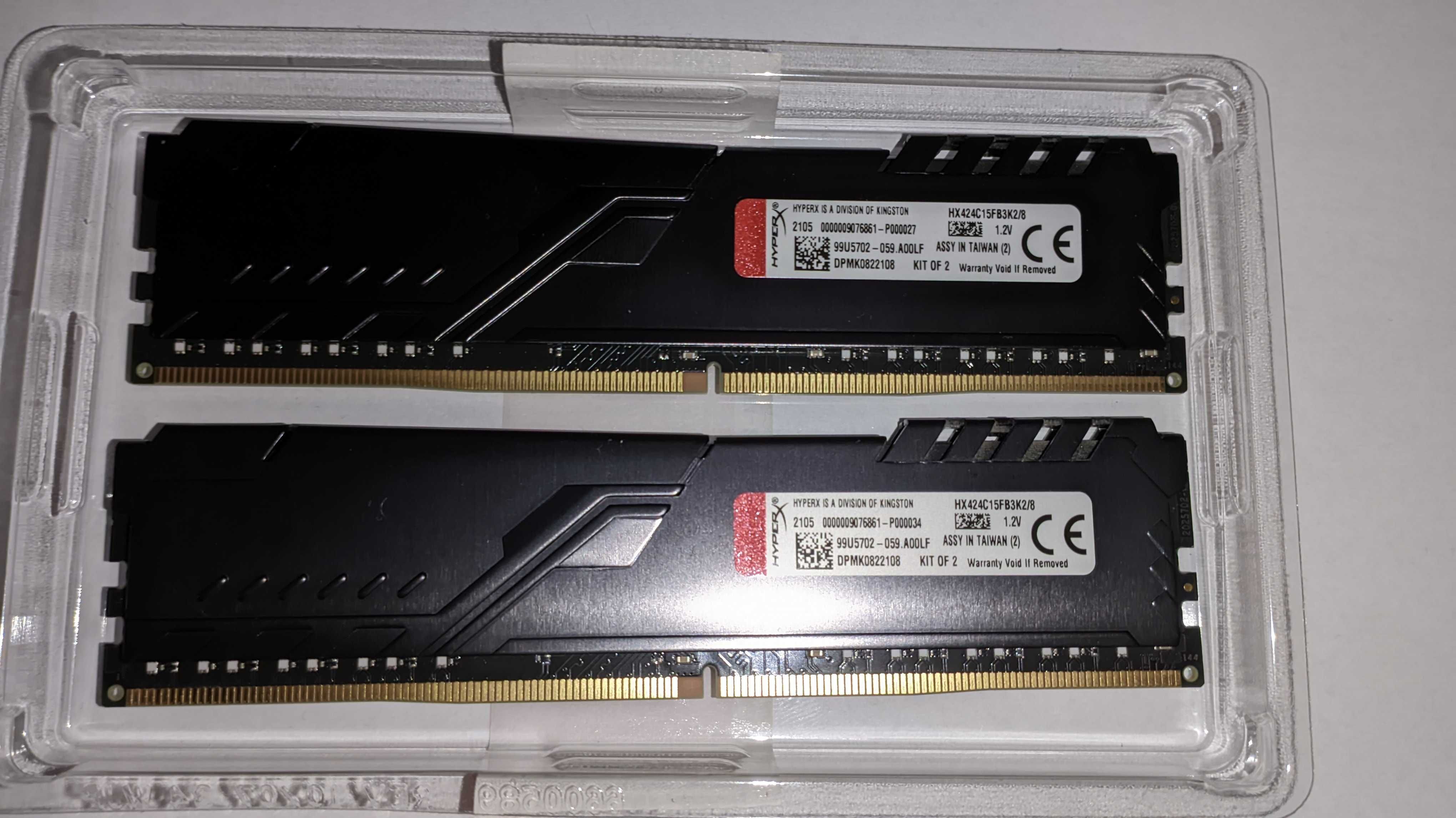 Оперативна пам'ять HyperX DDR4 8 GB (2x4GB) 2666Mhz Fury Black