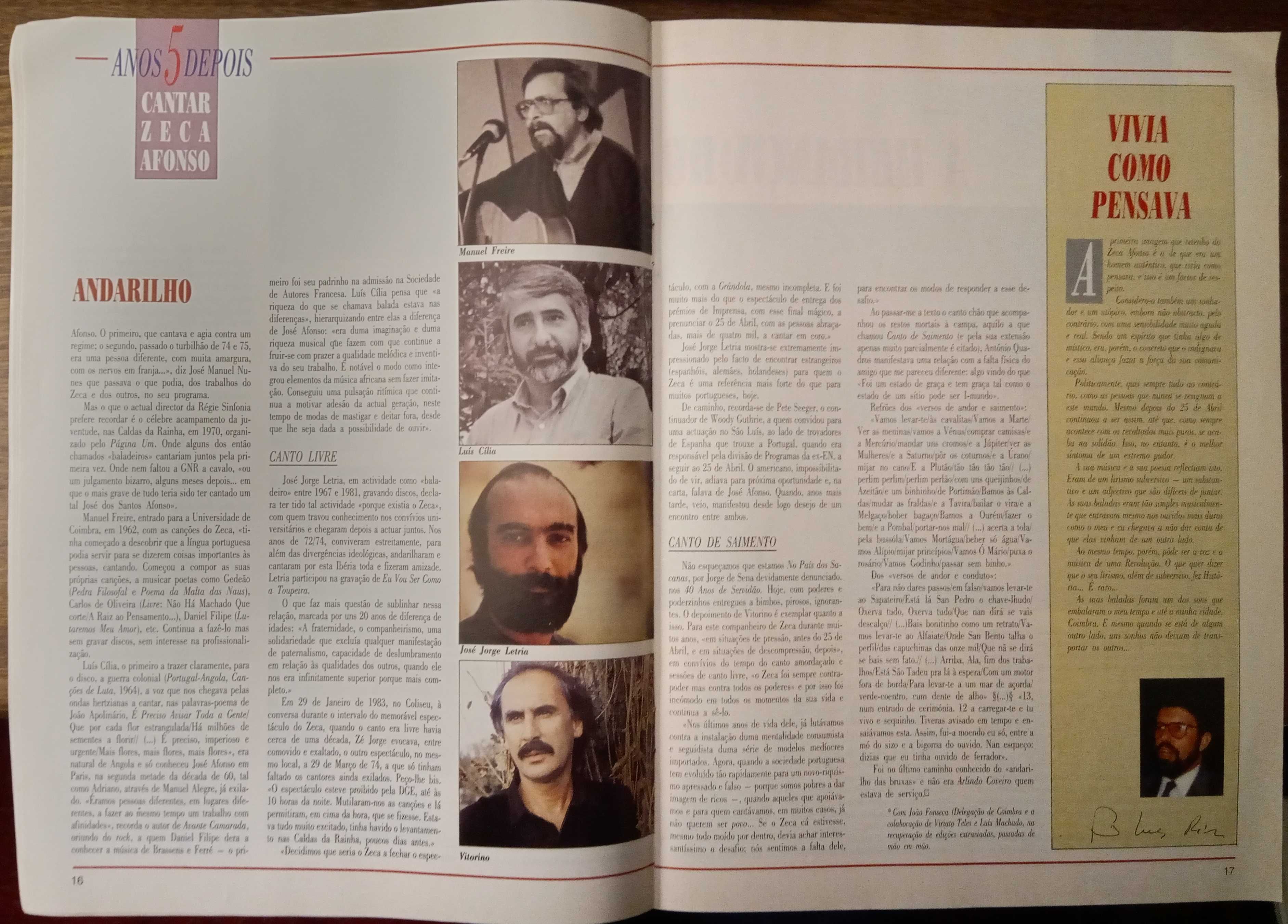 José Afonso	- - -		DN Magazine	- - - - -	Revista