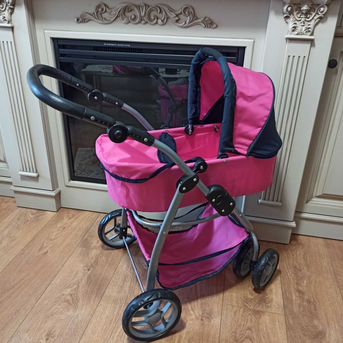 Велика коляска, візок  2 в 1 для ляльки , пупса, бебі борна, реборна