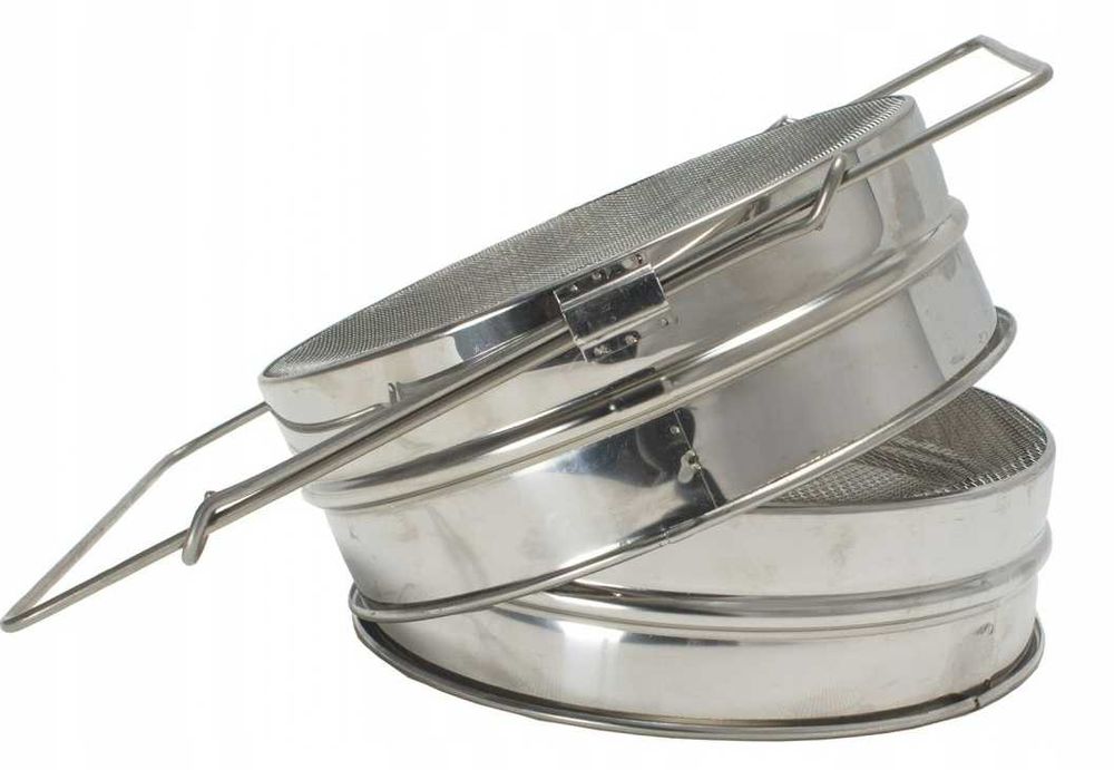 Sito nierdzewne podwójne płaskie do miodu