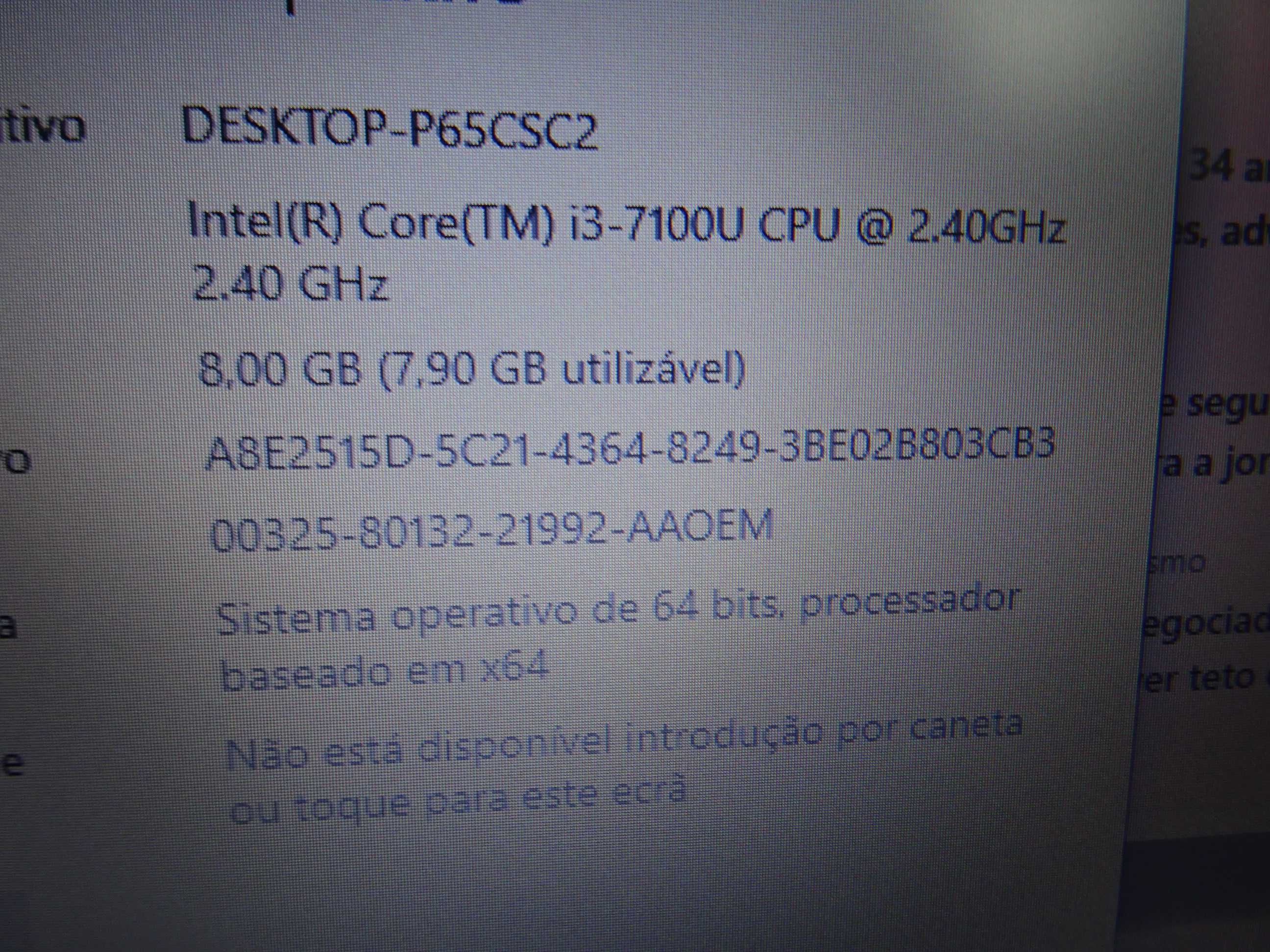 PROMOÇÃO: HP ProBook 430 G5 - i3 7ªger; 8/256gb; ecran 13.3"-Garantia