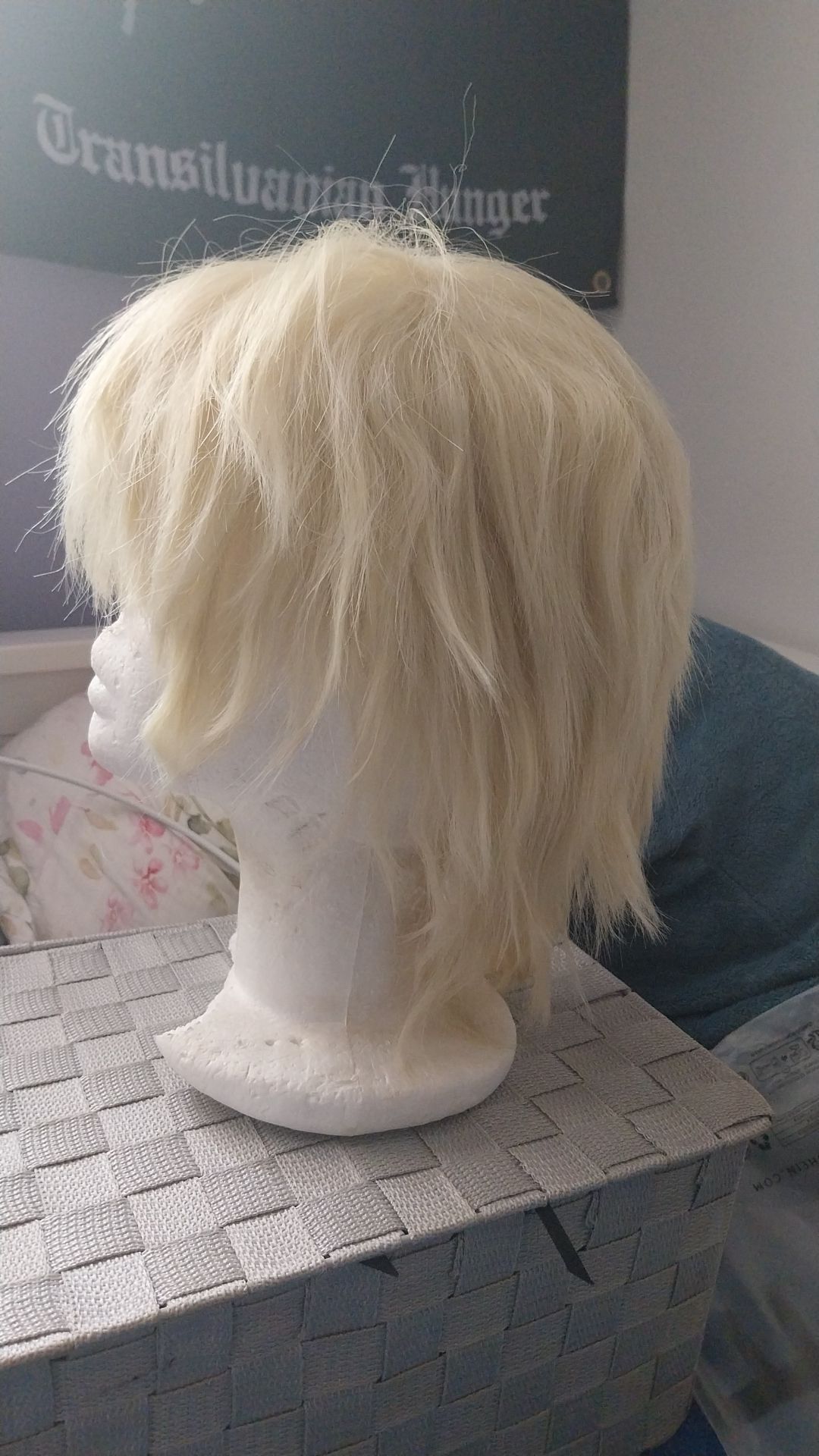 Wig cosplay blond peruka