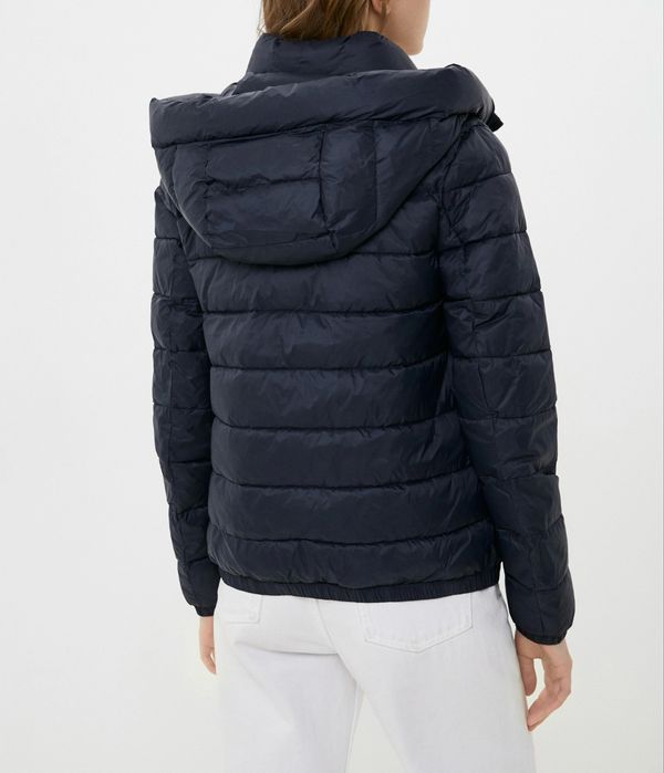 42 Tommy Hilfiger granatowa kurtka pikowana modna jesienna zimowa navy