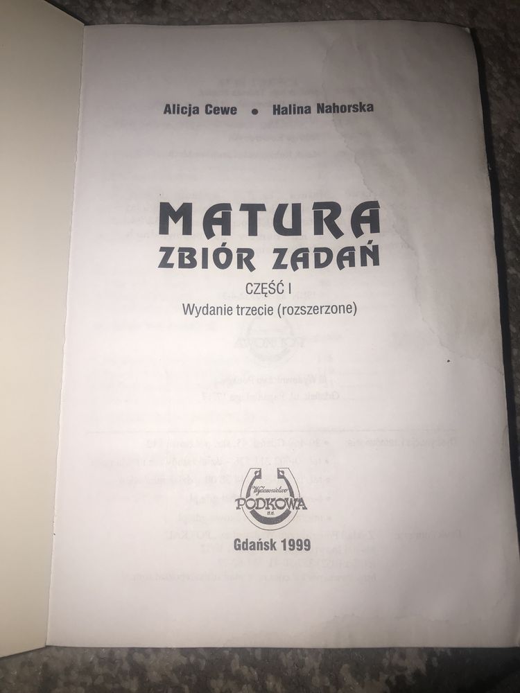 Matura zbiór zadań matematyka