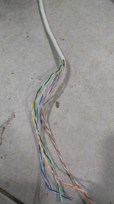 Кабель витая пара UTP-cat.5E. 15 и 21 метр Медь