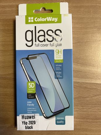 Продам защитное стекло Huawei Y6p