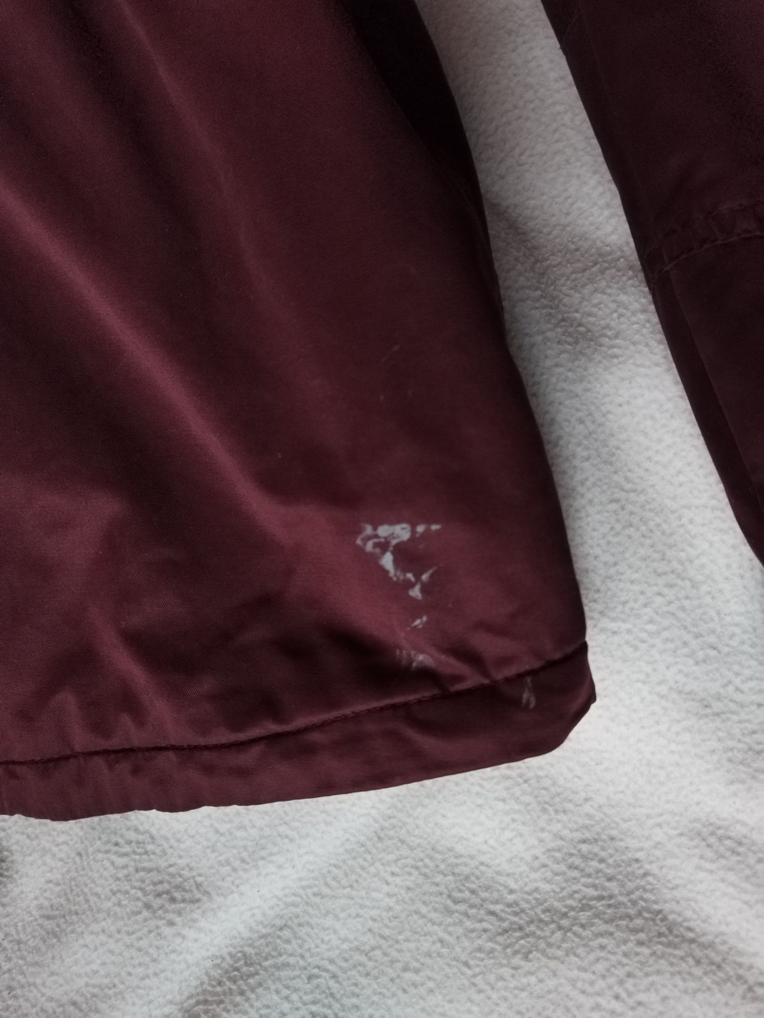 Kurtka zimowa parka burgundowa bordowa Bershka M