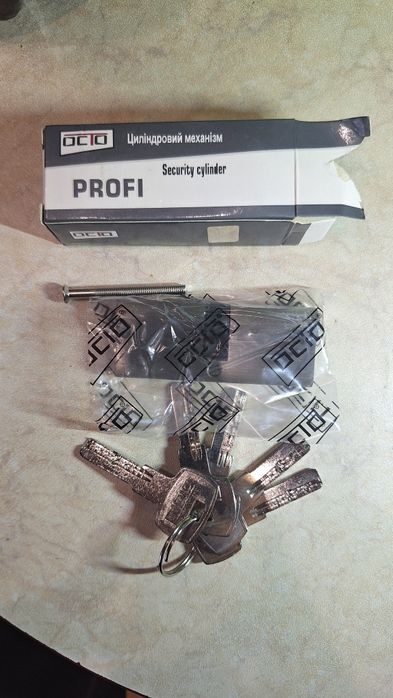 Цилиндр замка 40х40 мм (5 ключей c лазерной насечкой)