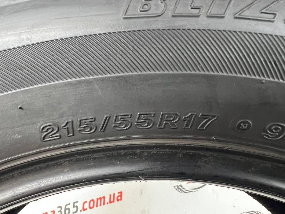 215/55 r17 bridgestone blizzak vrx 6mm шини бу зима