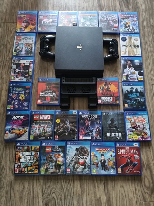 Konsola PS4 PRO  ,2TB SSD, bardzo zadbane PlayStation. Najlepsza wersj