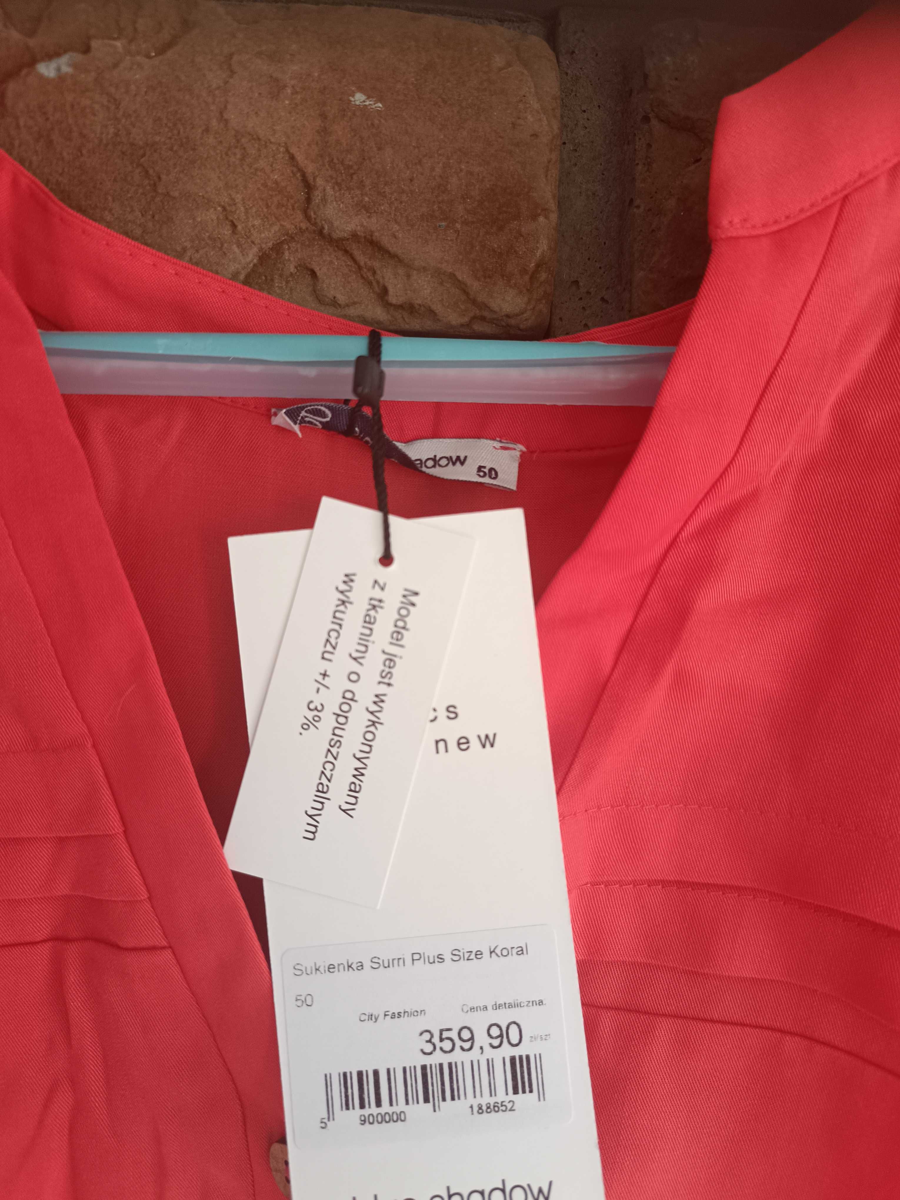 Sukienka Surri Plus Size Koral roz. 50 Blue shadow nowa !!