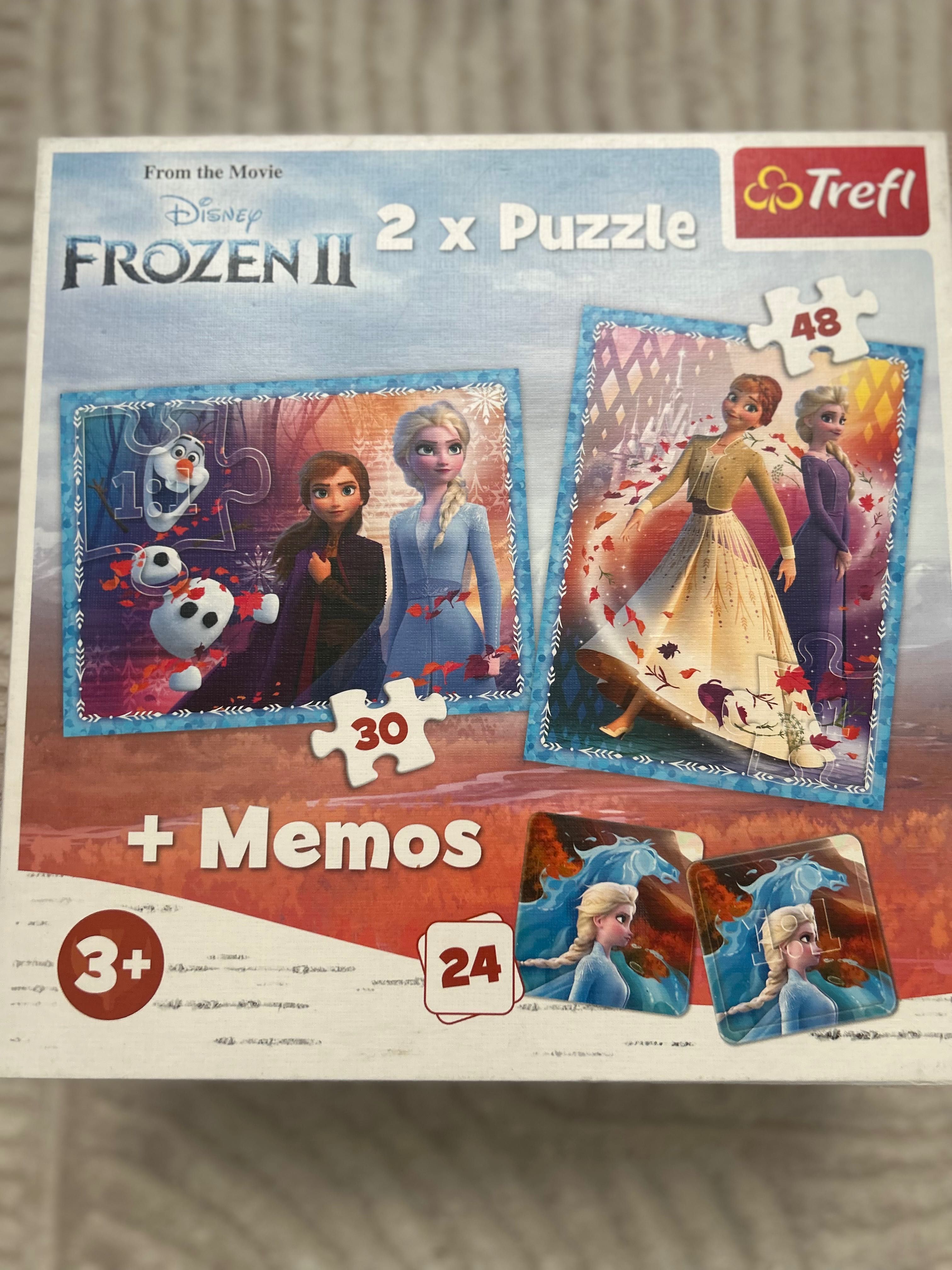 Kraina Lodu zestaw puzzle+ klocki