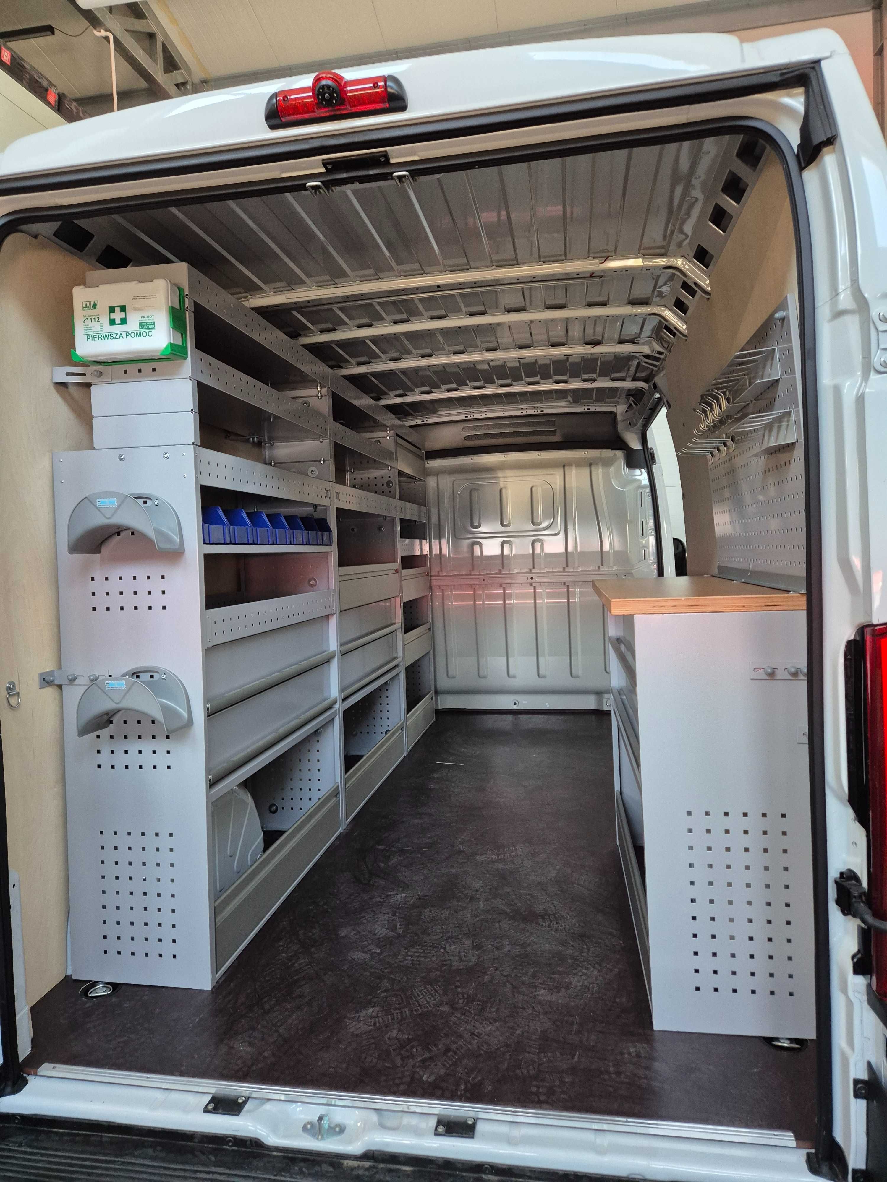 Zabudowa serwisowa warsztatowa Master Ducato L3H2 w 24h z montazem