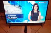 Sharp 32 cale LED, posiada DVB-T2 H.265, pilot, karton, zakup:02/2025r