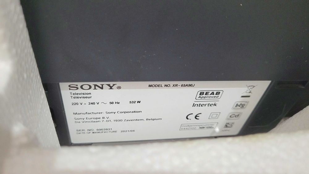 Sony OLED XR-65A90J  -  uszkodzona matryca