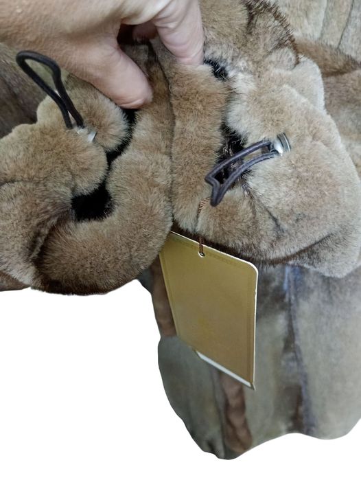 Новая.Длина 113см, Ог 110см. Норковая шуба с соболем. Натуральная шуба