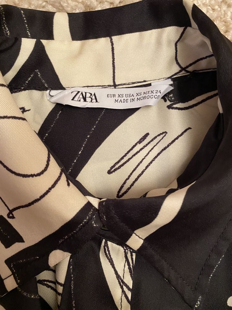 Платье рубашка zara