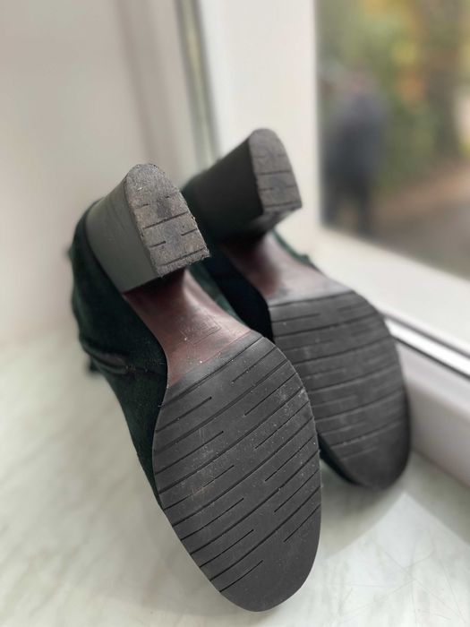 Жіночі чобітки польські зимові замш натуральний 40р