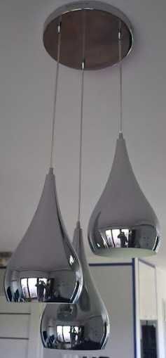 Lampy wiszące srebrne