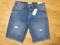 HOUSE spodnie jeansowe bermudy męskie 36 Slim niebieskie