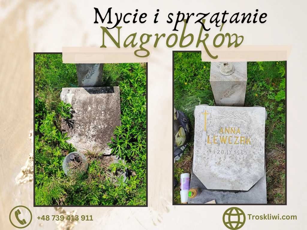 Sprzątanie i odnawianie grobów Nowa Ruda, Bystrzyca ,Kłodzko.