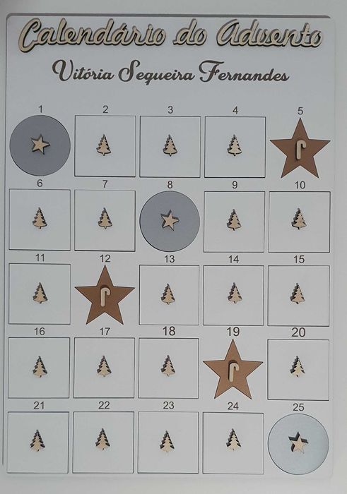 Natal, Calendário do advento personalizado