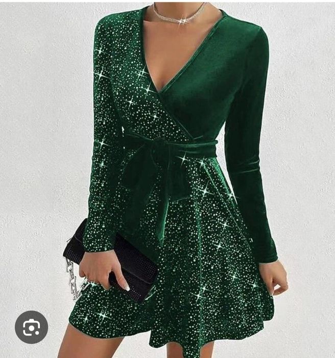 Святкова вечірня блискуча сукня оксамитова велюр плаття бархат