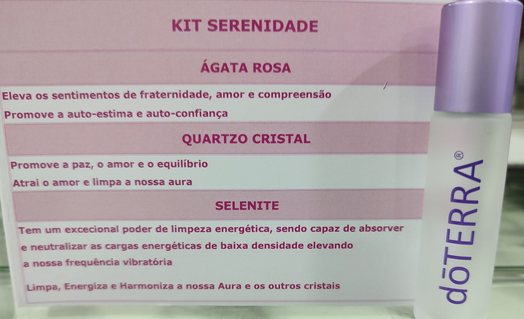 Kit Serenidade Cristais+Óleos