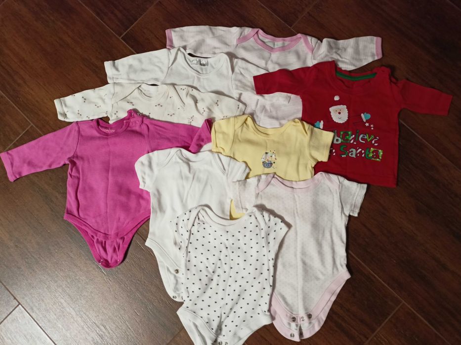 zestaw body 56 dla dziewczynki