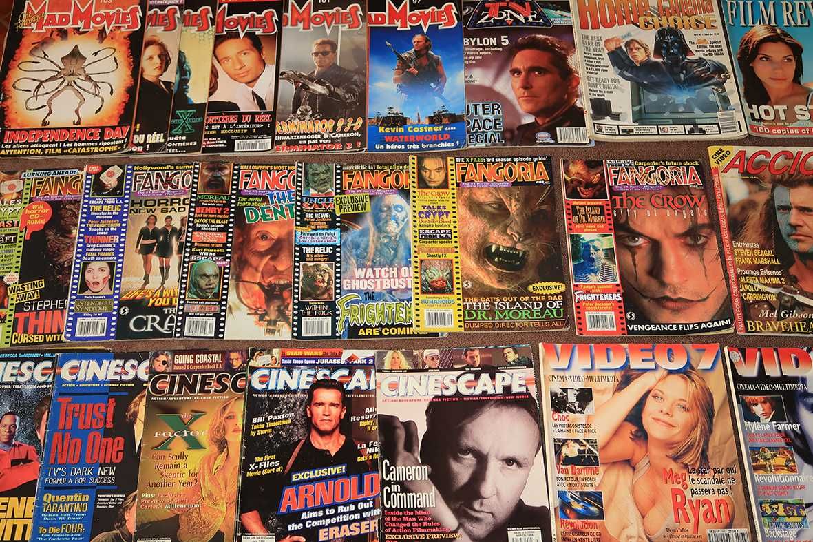 Revistas antigas vintage cinema filmes jogos e posters