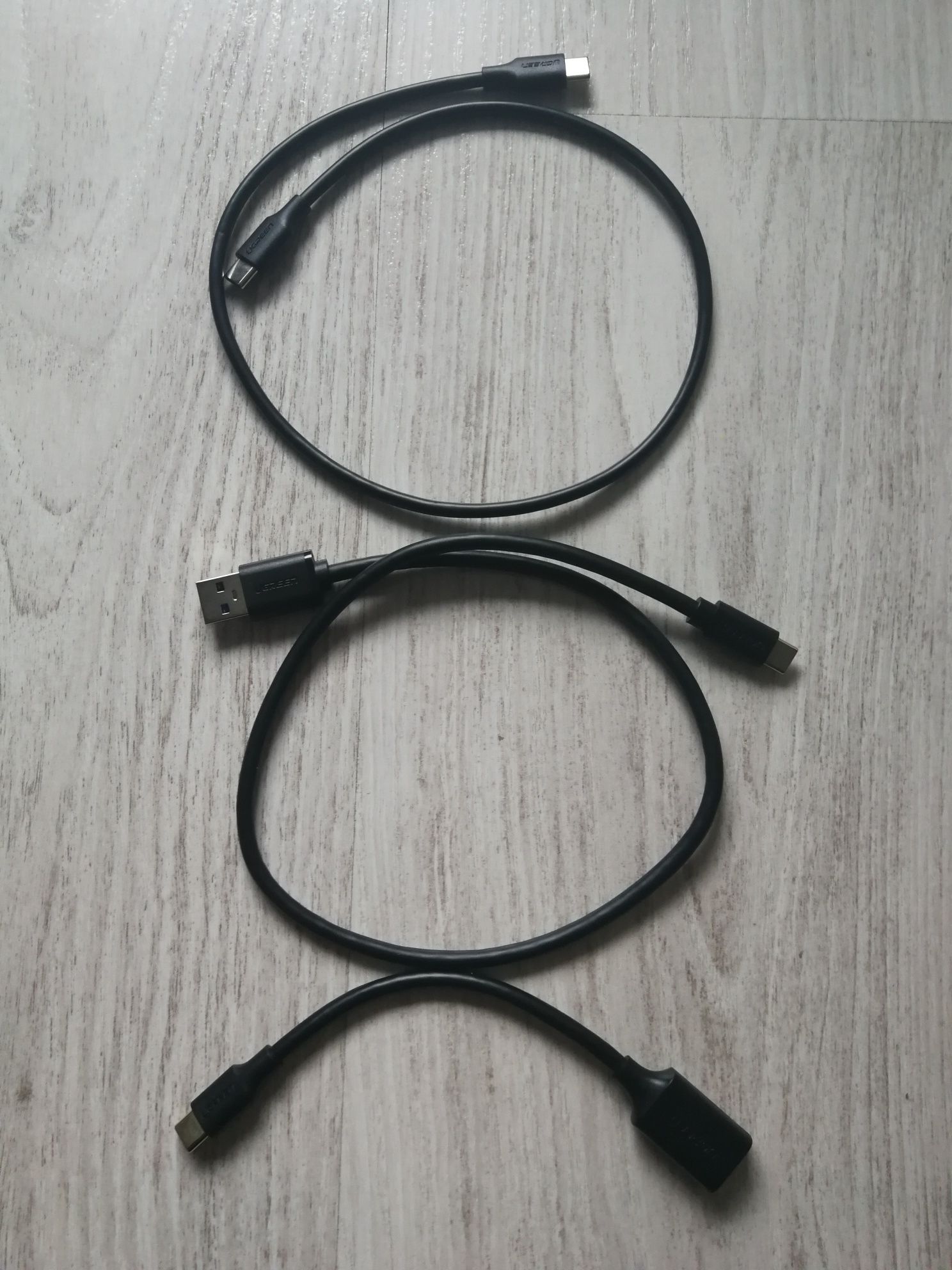 Zestaw kabel  usb C, A, OTG.