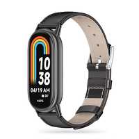 Pasek Leatherfit do Xiaomi Mi Band 8 / 8 Nfc Black