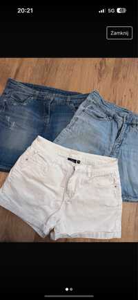 3 pary szortow jeans M