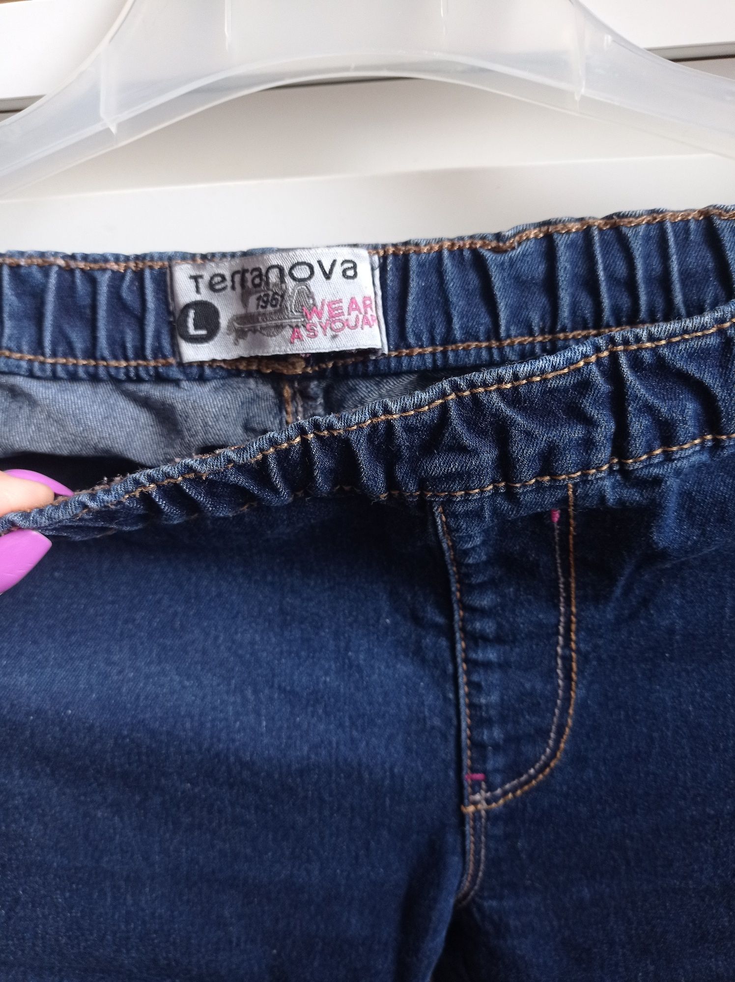 Spodnie jeans jegginsy Terranova s/m