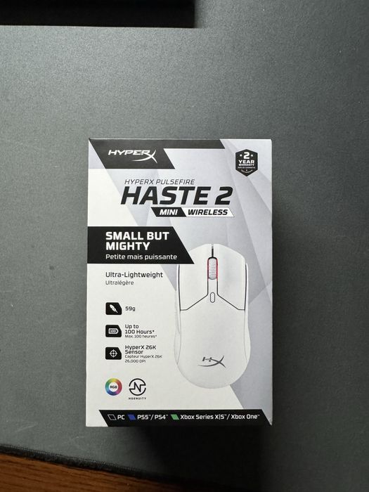 Миша бездротова HyperX Pulsefire Haste 2 Mini Wireless White