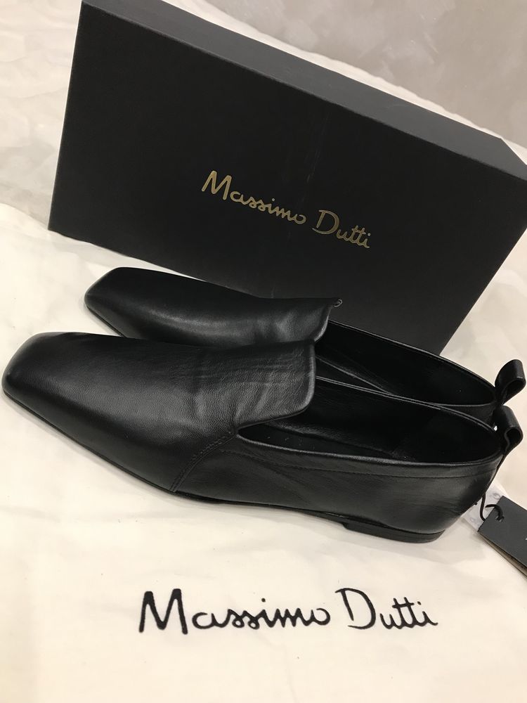 Продам женские кожаные лоферы Massimo Dutti