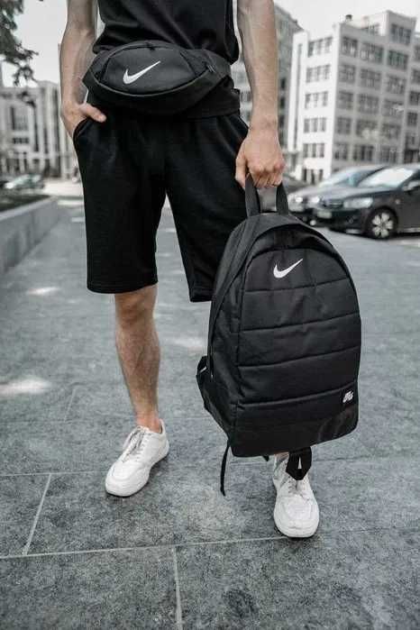 Комплект Nike Рюкзак городской спортивный + Бананка сумка поясная Найк